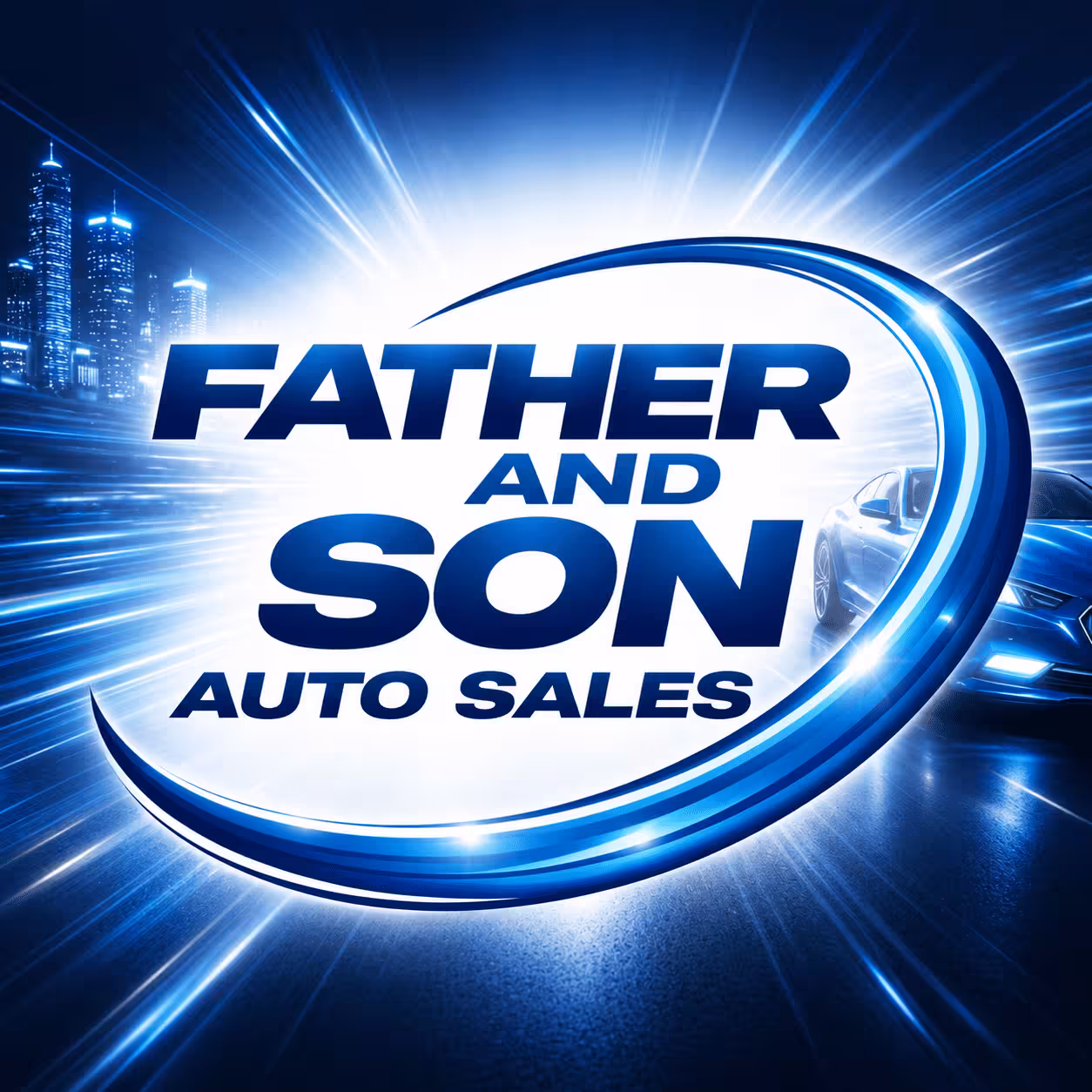 Father and son logo